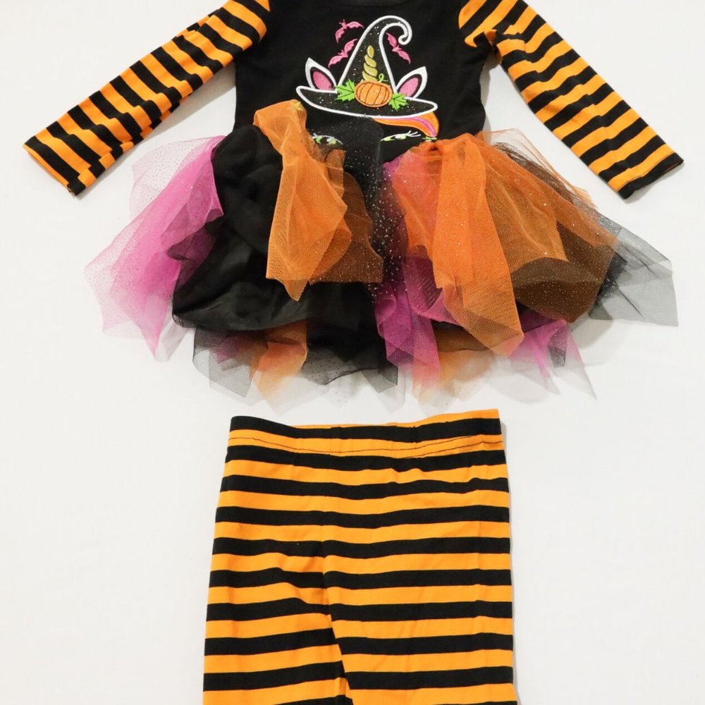 Emily Rose Baby Girl's Halloween Applique Tutu Legging Set EJ2 Multi 18M NWT